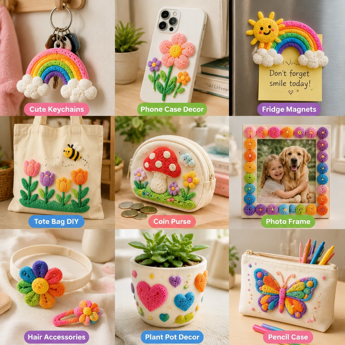 👑Popcorn IEY® 3D Puffy Pens 18-Color Set | Magical Coloring Pens That “Rise” After Drawing | Kids’ Early Learning DIY Craft Gift Set
