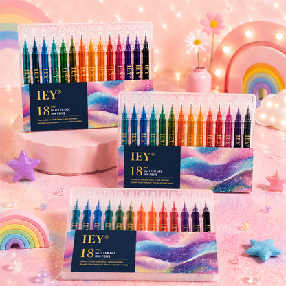 👑Popcorn IEY® 3D Puffy Pens 18-Color Set | Magical Coloring Pens That “Rise” After Drawing | Kids’ Early Learning DIY Craft Gift Set