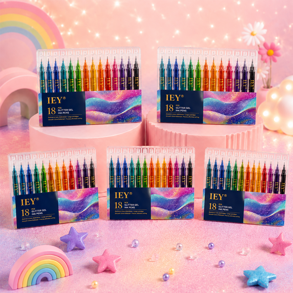 👑Popcorn IEY® 3D Puffy Pens 18-Color Set | Magical Coloring Pens That “Rise” After Drawing | Kids’ Early Learning DIY Craft Gift Set