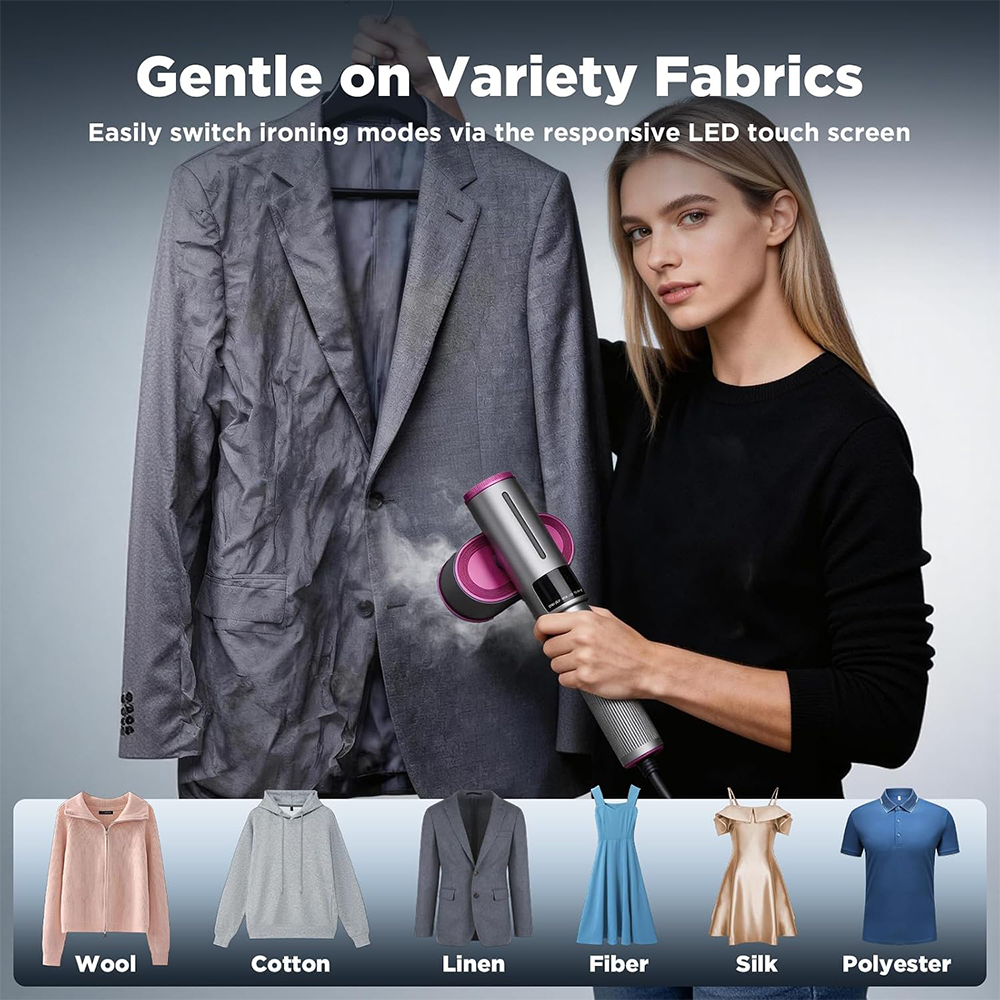 🔥 𝑳𝑨𝑺𝑻 𝑫𝑨𝒀 𝑺𝑨𝑳𝑬-𝟖𝟎% 𝑶𝑭𝑭 🏆 1200W 2-in-1 Handheld Garment Steamer & Iron – Fast Heat-Up, Portable Travel Steamer