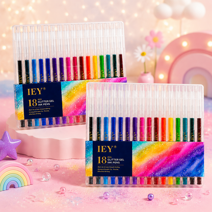 👑Popcorn IEY® 3D Puffy Pens 18-Color Set | Magical Coloring Pens That “Rise” After Drawing | Kids’ Early Learning DIY Craft Gift Set