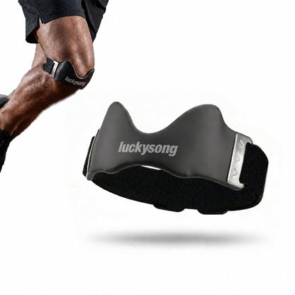 luckysong Precision Knee Strap, 2026 Upgraded Patellar Tendon Support with Silicone Lock-Point Pad, Adjustable Non-Slip Breathable Knee Brace for Running, Cycling & Fitness, One Size (1pcs)