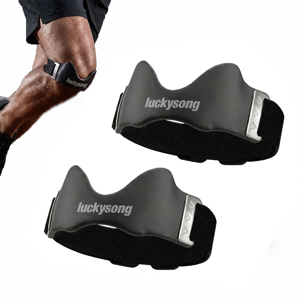 luckysong Precision Knee Strap, 2026 Upgraded Patellar Tendon Support with Silicone Lock-Point Pad, Adjustable Non-Slip Breathable Knee Brace for Running, Cycling & Fitness, One Size (1pcs)