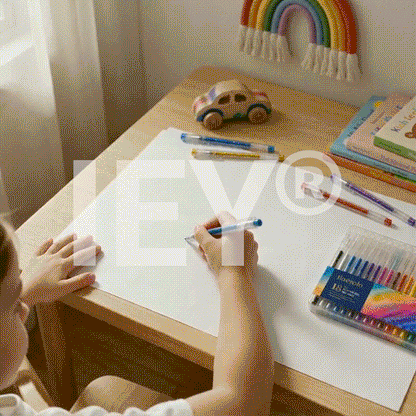 👑Popcorn IEY® 3D Puffy Pens 18-Color Set | Magical Coloring Pens That “Rise” After Drawing | Kids’ Early Learning DIY Craft Gift Set