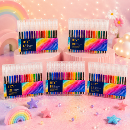 👑Popcorn IEY® 3D Puffy Pens 18-Color Set | Magical Coloring Pens That “Rise” After Drawing | Kids’ Early Learning DIY Craft Gift Set