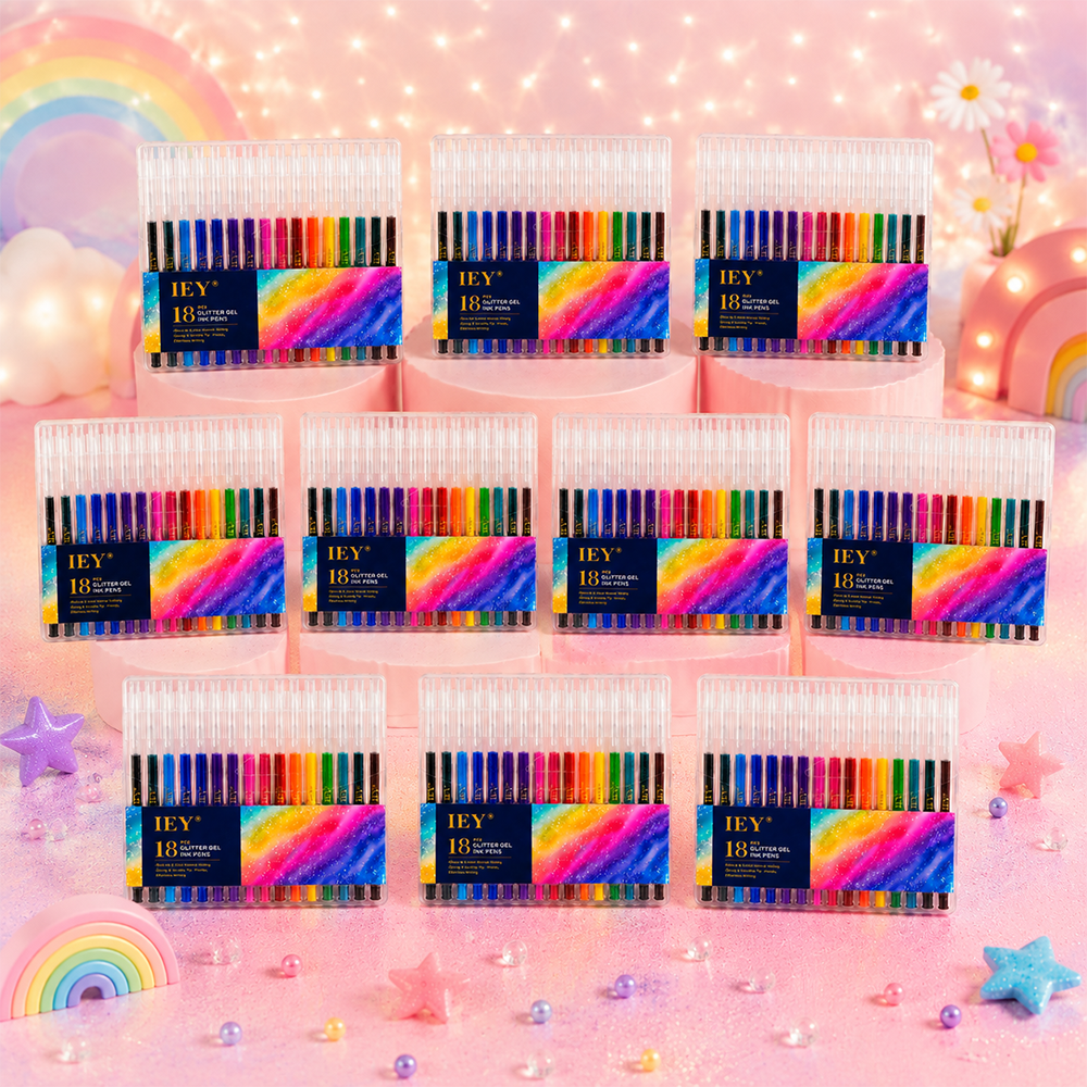 👑Popcorn IEY® 3D Puffy Pens 18-Color Set | Magical Coloring Pens That “Rise” After Drawing | Kids’ Early Learning DIY Craft Gift Set